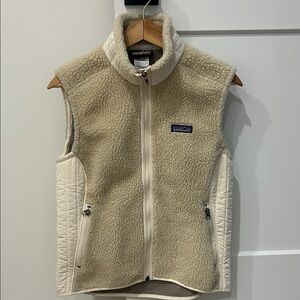 Patagonia Cream Fleece Vest
